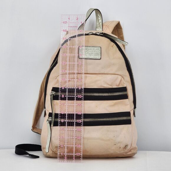 Marc by Marc Jacobs Domo Arigato Packrat Backpack Pink Nylon Leather Trim - Picture 14 of 16